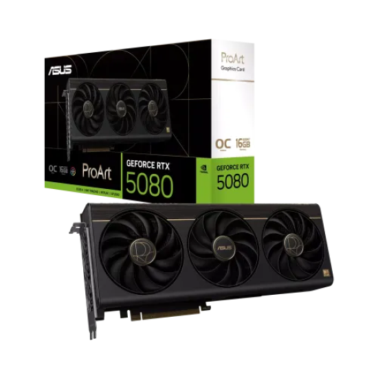 ASUS ProArt GeForce RTX 5080 16GB GDDR7 OC Edition Graphics Card
