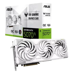 ASUS TUF Gaming GeForce RTX 5070 Ti 16GB GDDR7 White OC Edition Graphics Card