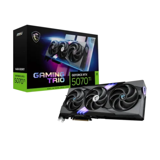 MSI GeForce RTX 5070 Ti 16G GAMING TRIO OC 16GB GDDR7 Graphics Card