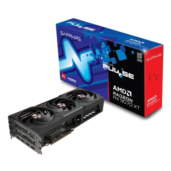 Sapphire Pulse AMD Radeon RX 9070 XT Gaming 16GB GDDR6 Graphics Card