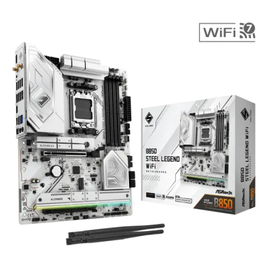 ASRock B850 STEEL LEGEND WIFI AM5 DDR5 ATX Motherboard