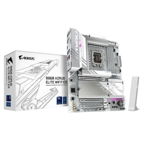 Gigabyte B860 AORUS ELITE WIFI7 ICE LGA1851 ATX Motherboard