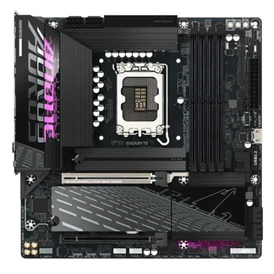 GIGABYTE B860M AORUS ELITE WIFI6E LGA1851 Micro ATX Motherboard