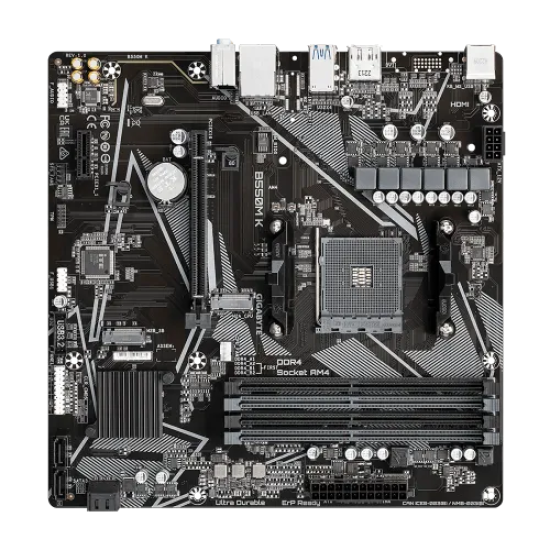 Gigabyte B550M K AMD AM4 Micro ATX Motherboard