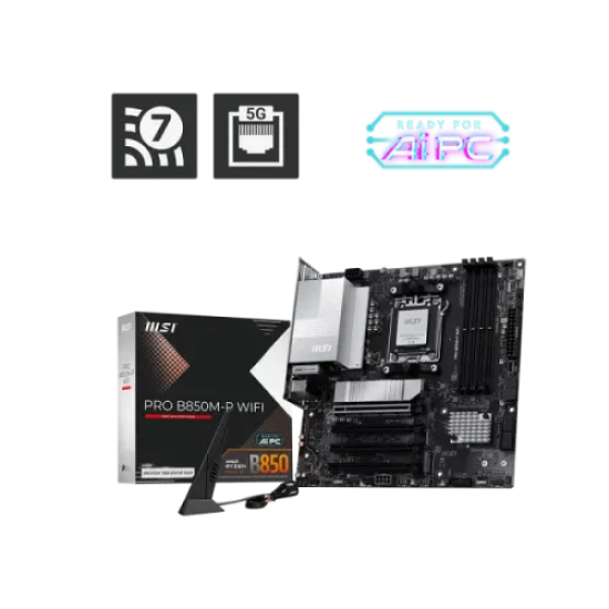 MSI PRO B850M-P WIFI AM5 mATX Motherboard