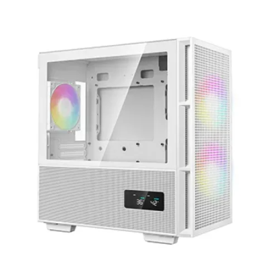 Deepcool CH360 Digital WH mATX Mid-Tower Gaming Casing with Digital Display