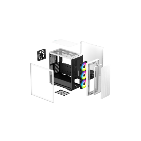 DeepCool CK560 WH E-ATX Mid-Tower Gaming Casing