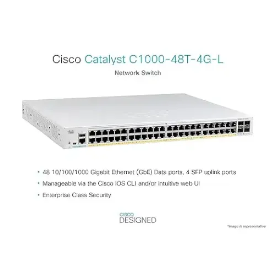 Cisco Catalyst C1000-48T-4G-L 48 Gigabit Ethernet Network Switch