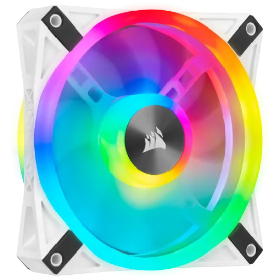 Corsair iCUE QL120 RGB 120mm PWM White Single Case Fan