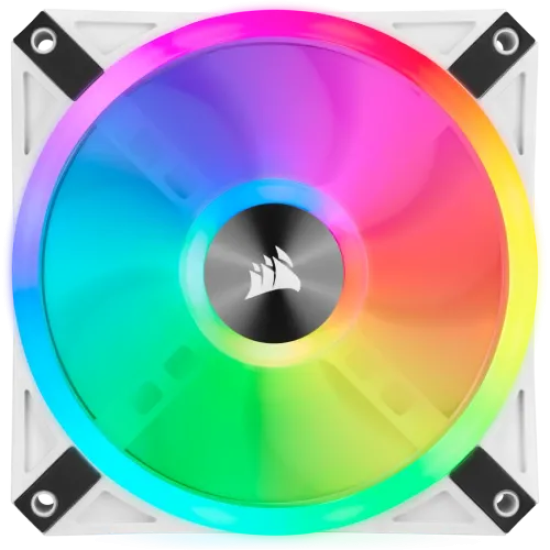 Corsair iCUE QL120 RGB 120mm PWM White Single Case Fan