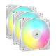 Corsair RS120 ARGB 3 in 1 120mm PWM Casing Cooling Fan White
