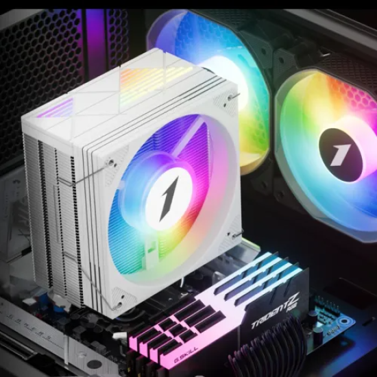 1STPLAYER CRYO CY12LD White ARGB Dual Tower Air CPU Cooler