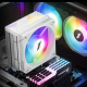 1STPLAYER CRYO CY12LD White ARGB Dual Tower Air CPU Cooler