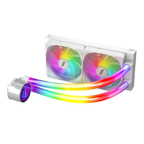 1STPLAYER MT240 INFINITE SPACE ARGB Liquid CPU Cooler White