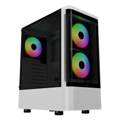 Gamdias TALOS E3 CG WH ARGB ATX Mid-Tower Gaming Casing