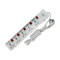  2 Pin 5 Port White Power Strip # MTS-154 (3 Meter)