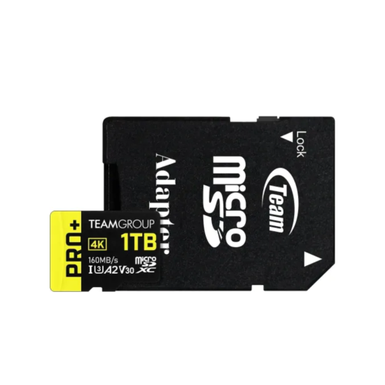 TEAM A2 PRO+ 1TB MicroSDXC UHS-I U3 V30 Memory Card with Adapter