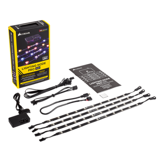 Corsair Lighting PRO RGB LED Strips with RGB LED extension cables
