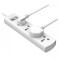 Huntkey 2 Pin 4 Port White Power Strip 