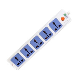 Many 2 Pin 5 Port Power Strip