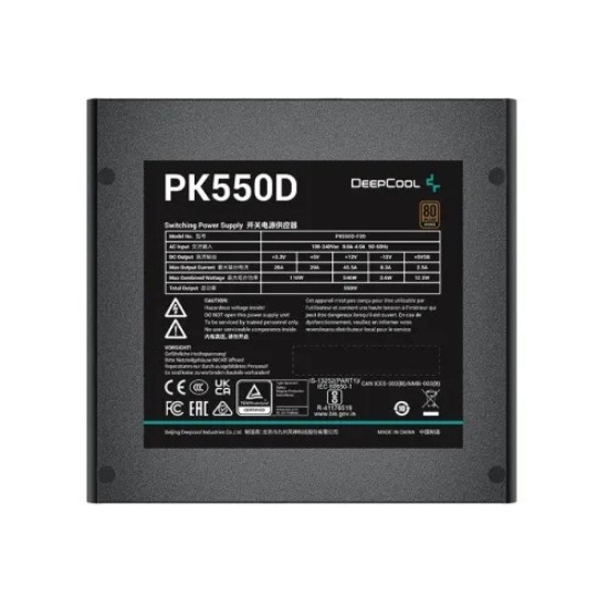 DeepCool PK550D 550 Watt 80 PLUS Bronze Power Supply