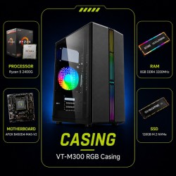 Ryzen 5 2400G Student Budget PC – 8GB RAM, 128GB NVMe SSD