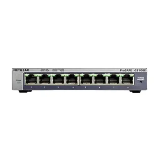 Netgear GS108E 8-Port Gigabit Plus Managed Desktop Switch