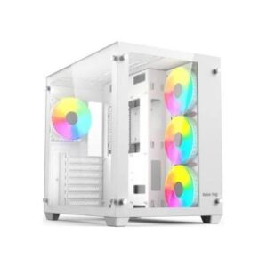 Casing Atx Value-top Gaming Typhoon F5 Dual Chamber Argb Fan Control Board Tempered Glass