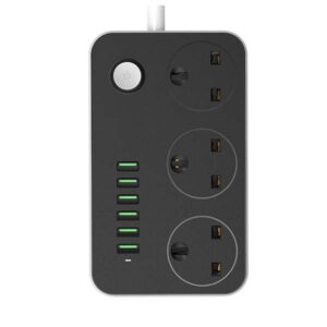 LDNIO SK3662 3 Port Power Strip With 6 USB